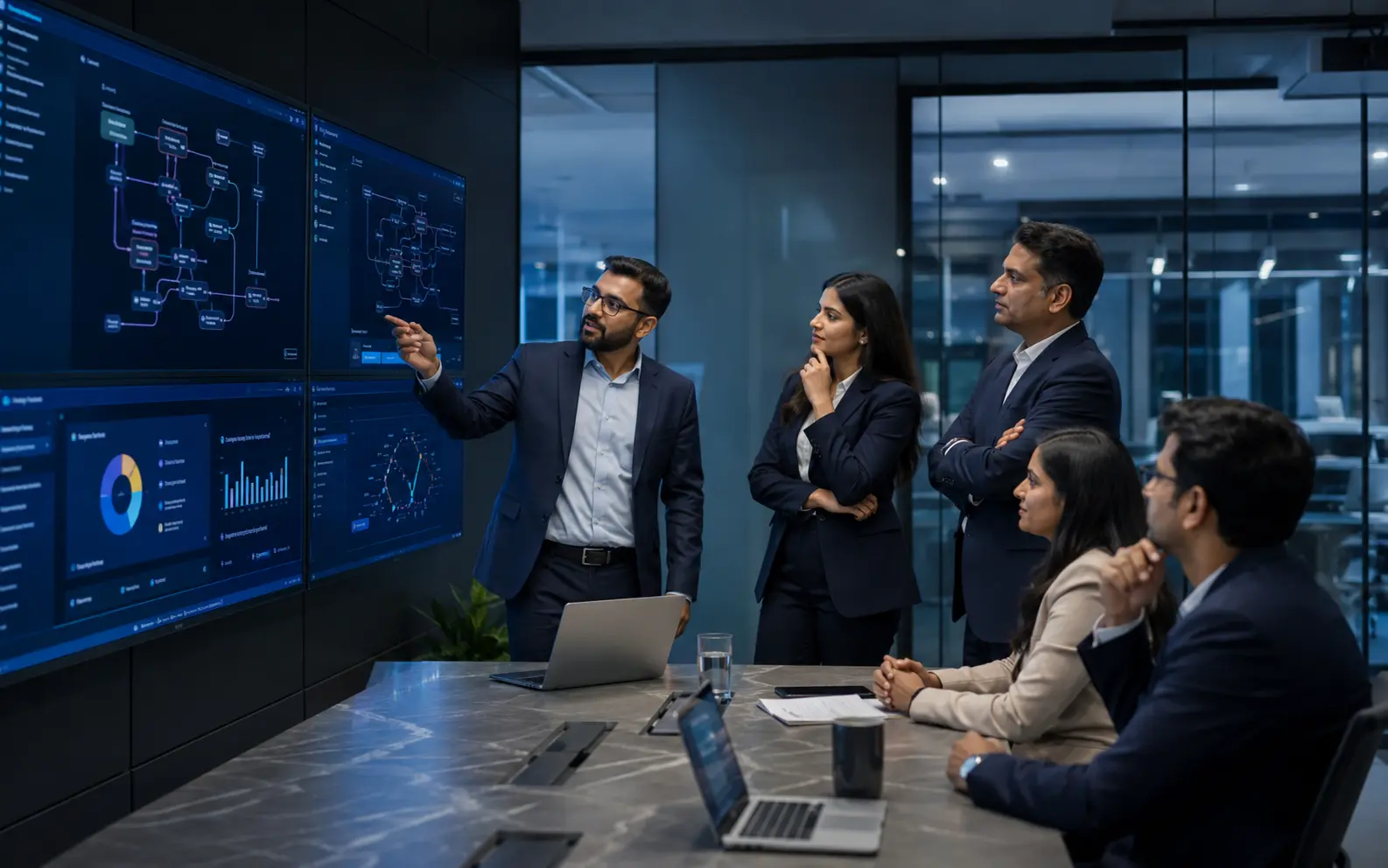 JITCO consultants planning an AI business automation program