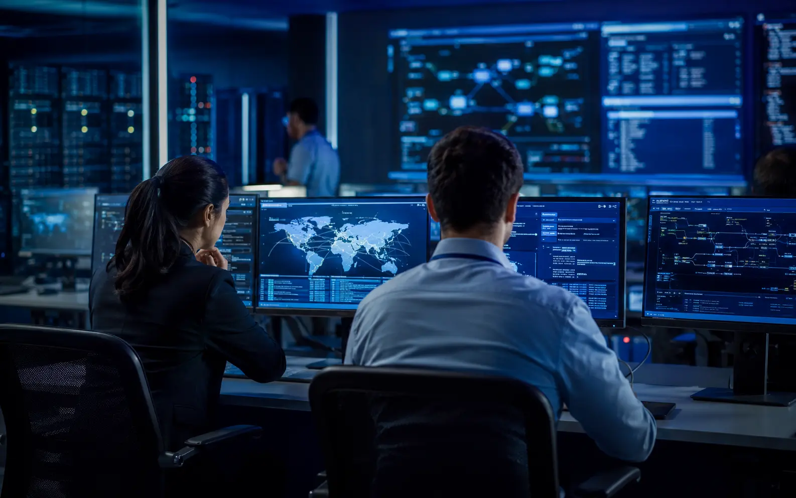 Cybersecurity operations and threat monitoring team